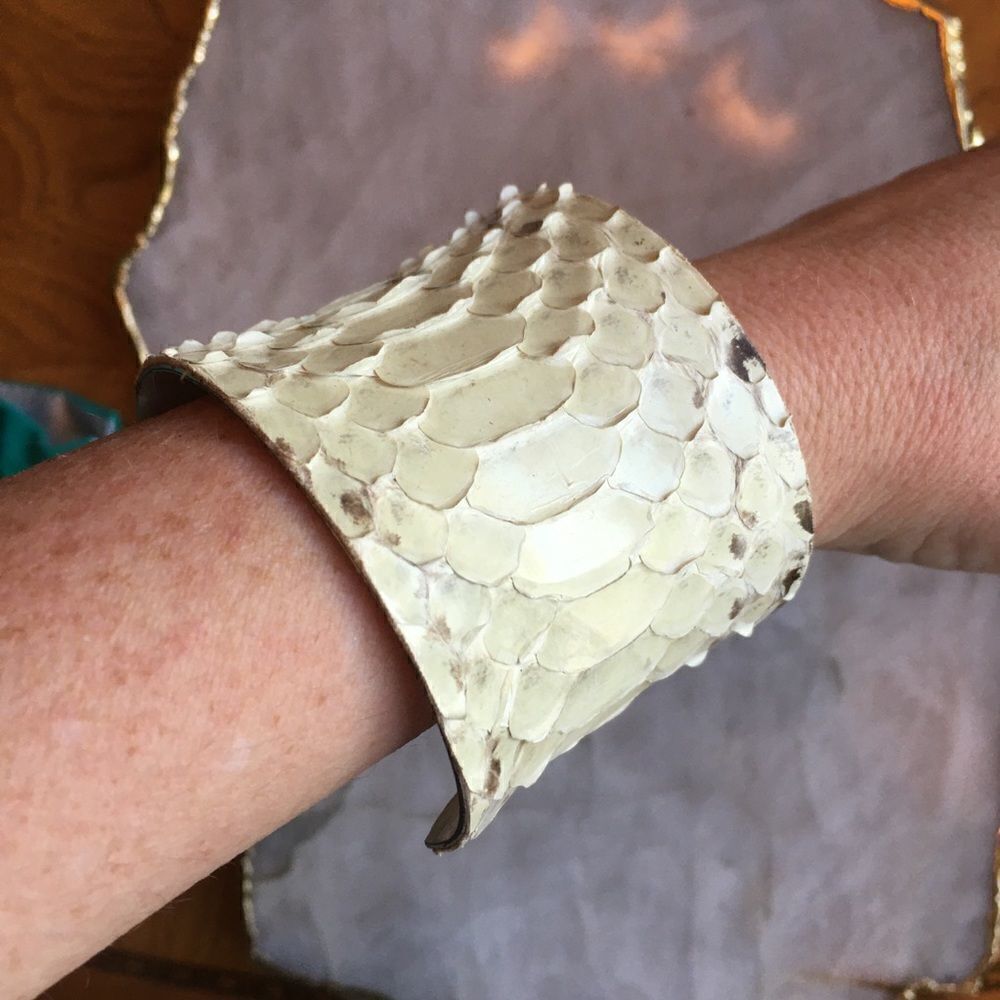 WHITE PYTHON 2” Cuff - Picture 3 of 8